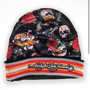 Assholes live forever satin beanie OS (7000) NEW